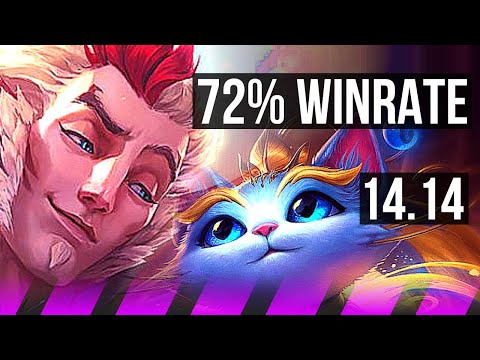 RAKAN & Jinx vs YUUMI & Aphelios (SUP) | 72% winrate, 1/4/23 | TR Master | 14.14