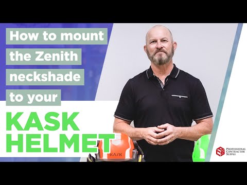 Mounting the neck shade to your KASK safety helmet.