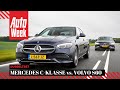 Mercedes-Benz C180 vs. Volvo S60 - AutoWeek Dubbeltest - English subtitles
