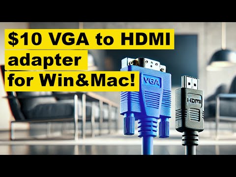 $10 VGA to HDMI converter: Connect old PCs to HDMI!