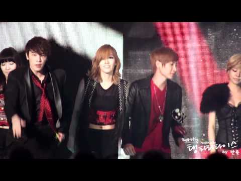 [111229] SBS Gayo Daejun - Moves Like A Jagger (TaeyeonCam) by 깐죽