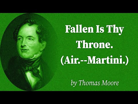 Fallen Is Thy Throne. (Air.--Martini.) by Thomas Moore