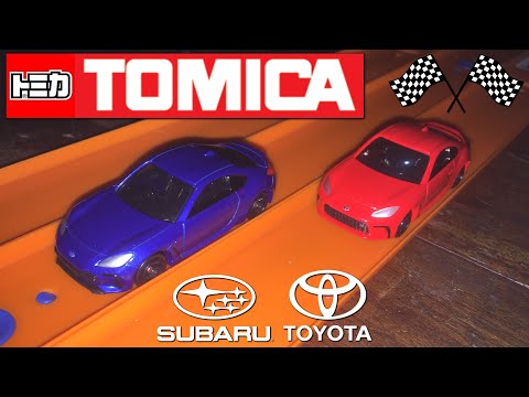 Thumbnail for Tomica Drag Race | Toyota GR 86 VS Subaru BRZ by Toyota 86, GAZ, Lamborghini, Supercar, Toyota, Subaru, BMW, Car, Lamborghini Aventador
