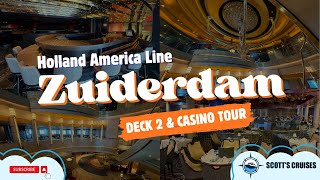 Zuiderdam Deck 2 & Casino Tour