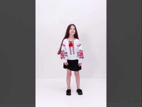 Вышиванка для девочки Марийка красная - фото 1 - id-p3085322747