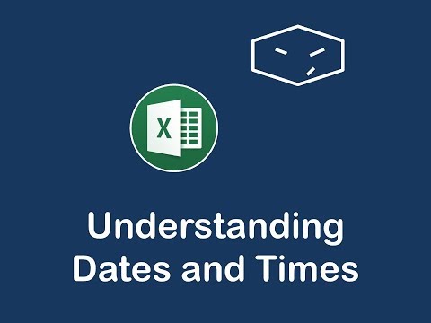 ms office excel understanding dates and times