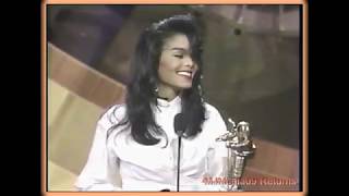 1990 Janet Jackson Receives MTV Vanguard Award HD1080i
