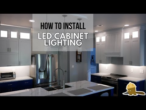 How to Install LED Under and Above Cabinet Lighting Hooked to a Wall Dimmer Switch