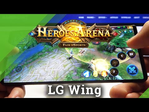 Gaming Test of Heroes Arena on LG Wing – Efficiency Test