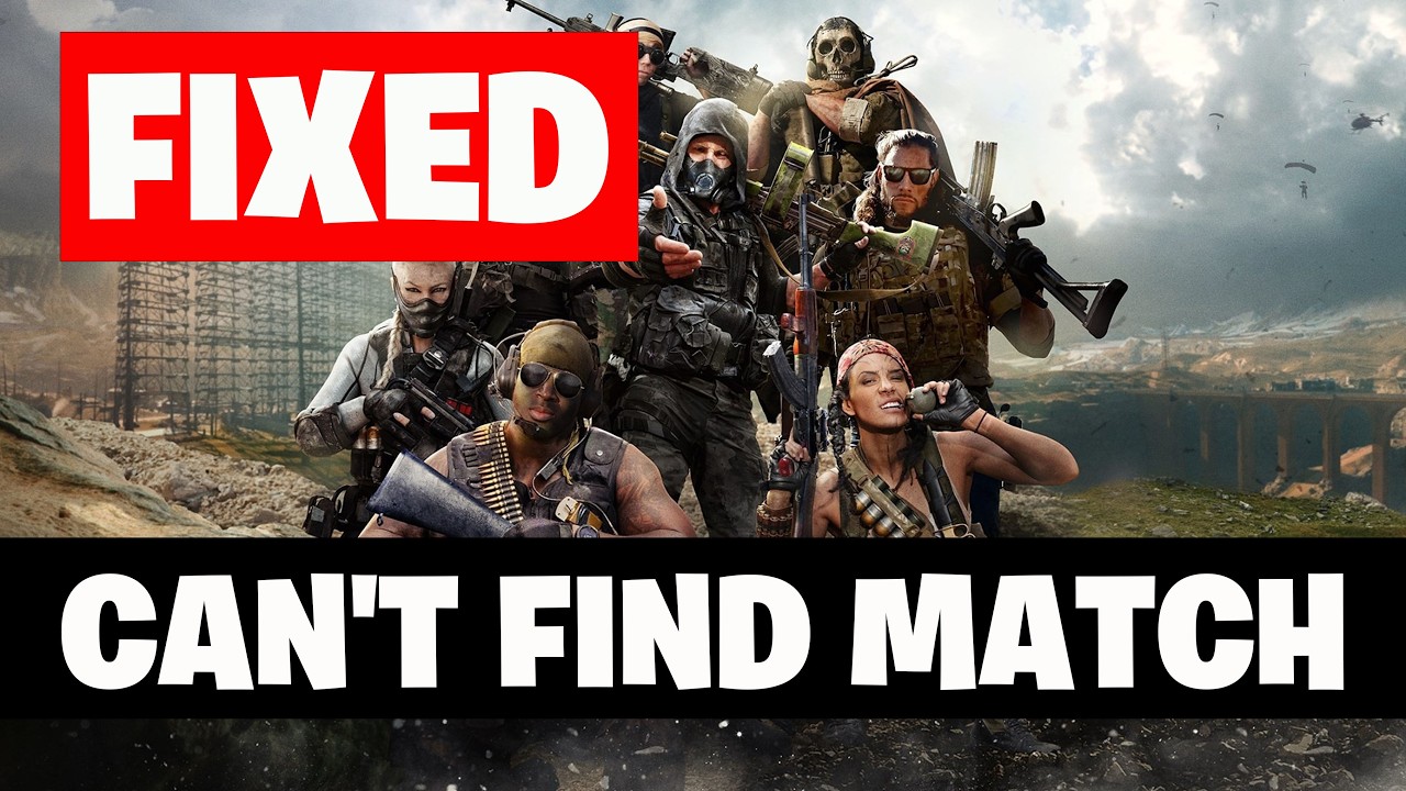 How To Fix Call Of Duty Warzone Can't Find Match (Matchmaking Not Working)🎮🔥