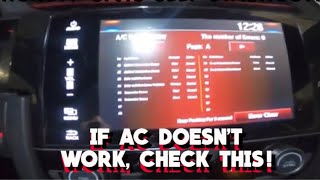 Honda Civic Ac diagnostics