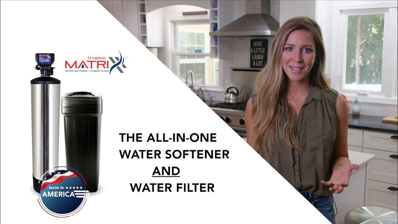 Matrixx-Hybrid product video preview: the water softener and carbon filter in one tank, explained in 1 minute 46 seconds