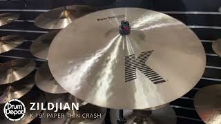 Video thumbnail for Zildjian K Paper Thin Crash Cymbal Comparison by Drum Depot