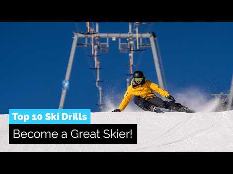 Top 10 Ski Drills to Become a Great Skier | How to Ski Better thumbnail