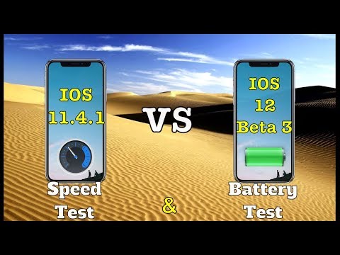 iPhone X IOS 12 beta 3 vs 11.4.1 speed test with short battery test