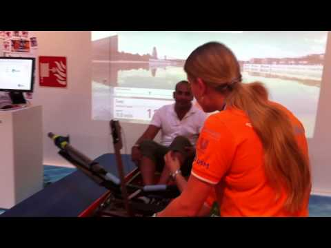 Roided up Indian guy breaks rowing world record at Ally Pally - London Olympics 2012