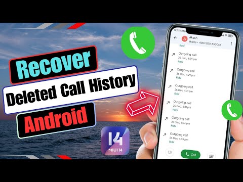 How To Recover Deleted Call History | Restore All Deleted Call Log Android 2024
