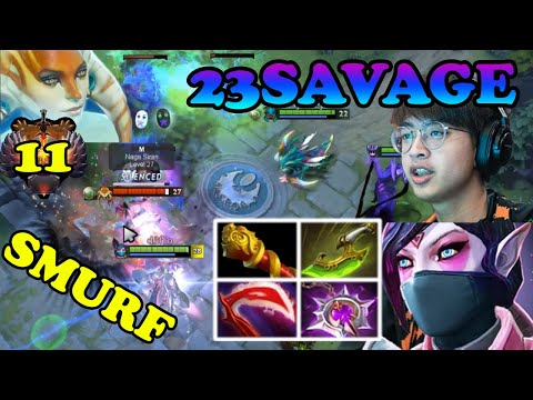 23SAVAGE SMURFING TEMPLAR ASSASSIN ULTRA HIGH PHYSICAL DMG VS #11 NAGA RAID BOSS | DOTA2ORBS