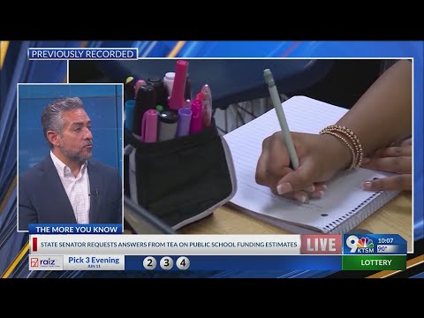 State Senator César Blanco Requests Answers from TEA on Public School Funding Estimates to Support L