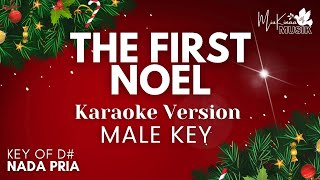 THE FIRST NOEL - Christmas Songs Karaoke - Male Key - Nada Pria D#