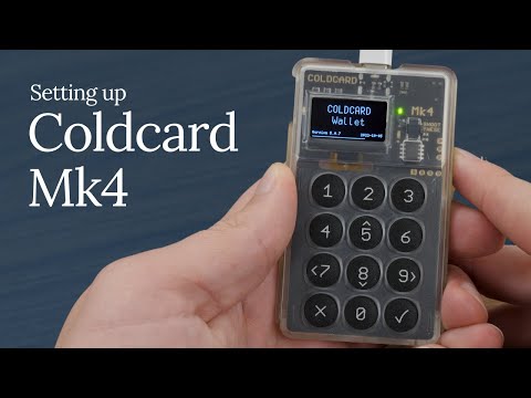 How to Set Up Your Cold Card Device: PIN and Seed Phrase
