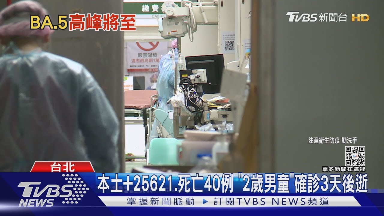 本土+25621、死亡40例　「2歲男童」確診3天後逝