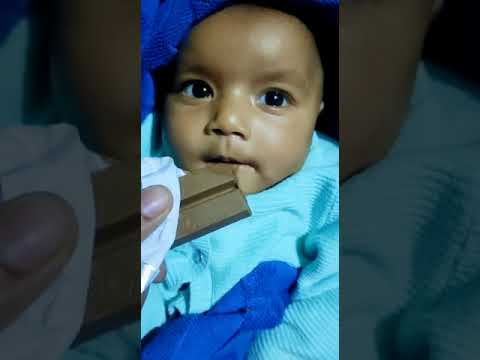 Safwana when eating chocolate