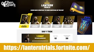 Fortnite - Lantern Trials - How To Get 4 FREE Emotes, a FREE Wrap and a FREE Back Bling!