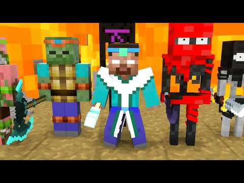 Monster School :  Ninja School Final Battle Combat- Minecraft Animation