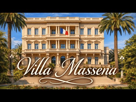 Villa Masséna Walking Tour – Inside & Outside - Nice France 4K Real Sound