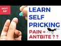 SELF PRICKING FINGER PRICK HAEMATOLOGY LAB PHYSIOLOGY