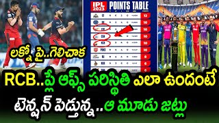 RCB Position In Points Table & Play Offs Chances After Win Against LSG|LSG vs RCB Match 43|IPL 2023