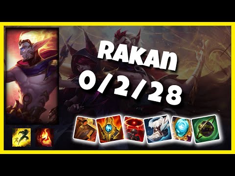 Rakan vs Twitch BR Challenger SUPPORT (0/2/28) - v11.3