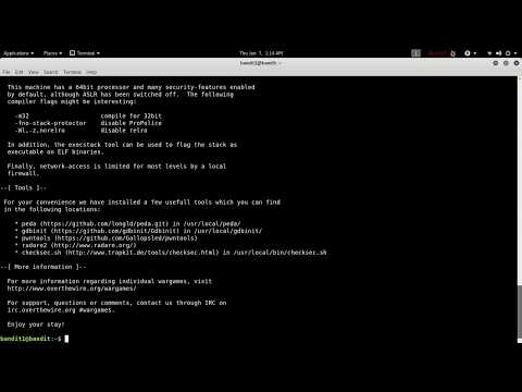 OverTheWire-Wargames-Bandit Level 0 → Level 1