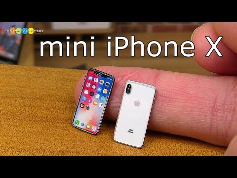 DIY Miniature Apple iPhone X　手作りミニチュアiPhone X Video