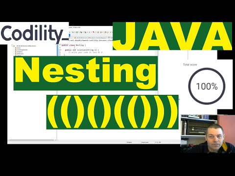 Codility Nesting Solution