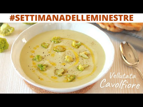VELLUTATA DI CAVOLFIORE 🥦 Ricetta facile e veloce - SETTIMANA DELLE MINESTRE Lorenzo in cucina
