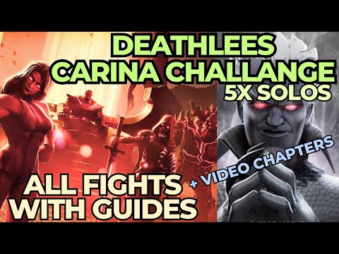 Necropolis Deathless Carina Challange | With All Fights Guide | Mcoc