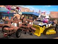 Cars Sheriff McQueen Grand Theft Dinoco Tractor Stampede Curly Chaos