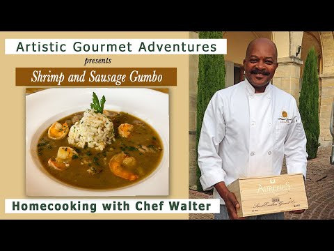 Shrimp and Sausage Gumbo Recipe [click arrow to the right (on iPad) or scroll to see Ingredients]