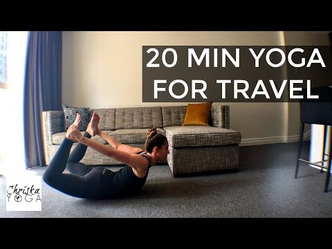 20 Min Yoga for Travel | Travel Yoga Sequence for When You're On The Road | ChriskaYoga