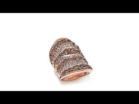 Joan Boyce "Edgy in Rosetone" Knuckle Ring