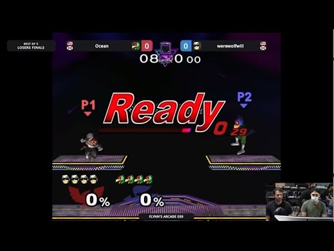 Flynn's Arcade 039 Losers Finals - Ocean (Falco) Vs. WerewolfWill (Captain Falcon) SSBU MELEE