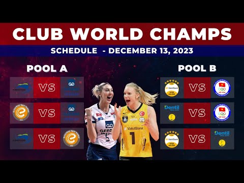 Club World Championships 2023 Match Schedule Today | Tianjin Bohai Bank vs Eczacibasi Dynavit
