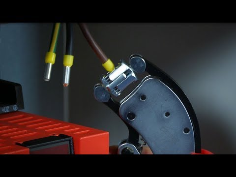 Antgalių užspaudimo replės KNIPEX Twistor 16 video