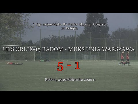 25 X 2020 r. UKS ORLIK  15 RADOM - MUKS UNIA WARSZAWA  5 - 1