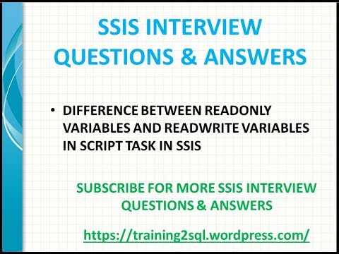 HCL SSIS Interview Questions