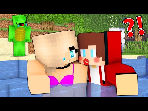 SHOCKING: GIRL Kisses JJ in WATER! Mikey Heartbroken - Minecraft Challenge