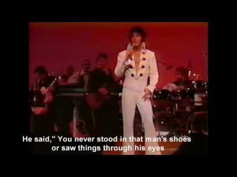 Elvis Presley - Walk A Mile In My Shoes - with story and song lyrics