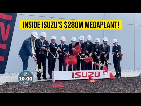 Part of a video titled Isuzu's massive new $280M South Carolina truck plant - YouTube